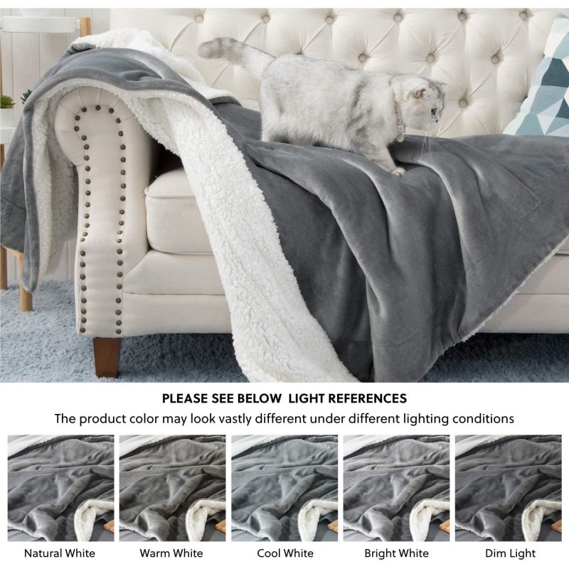 Couverture Sherpa, couverture chaude pour l'hiver, couverture en flanelle polaire/laine velours peluche ultra douce pour canapé/