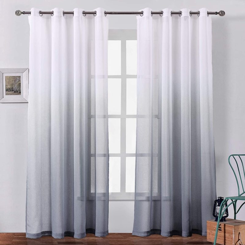 Best selling for foreign trade companies sheer Curtains , The gradient color Curtain#