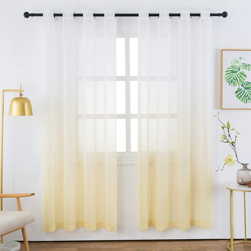 Best selling for foreign trade companies sheer Curtains , The gradient color Curtain#