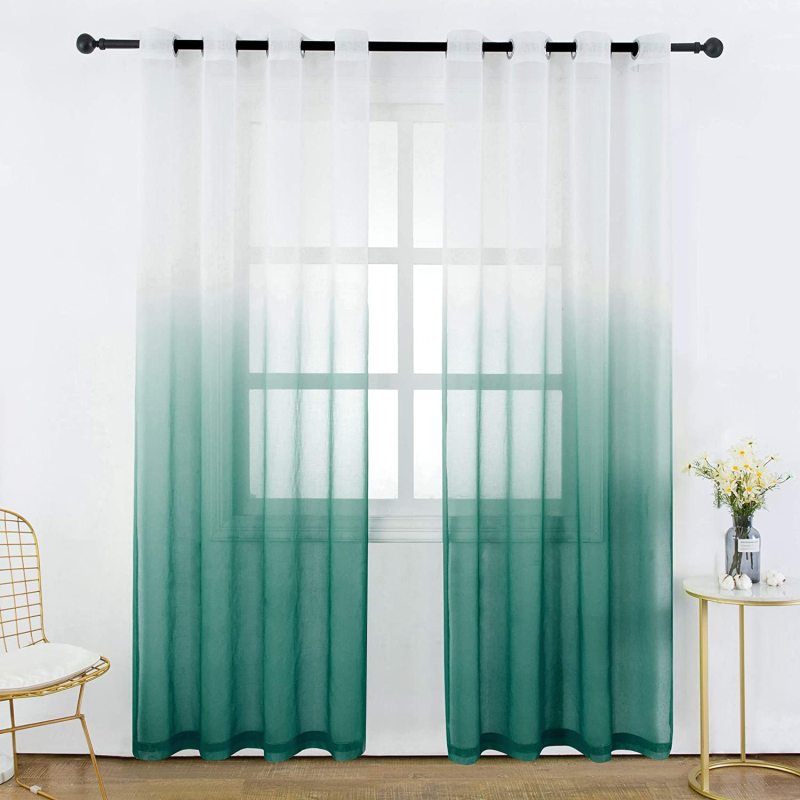 Best selling for foreign trade companies sheer Curtains , The gradient color Curtain#