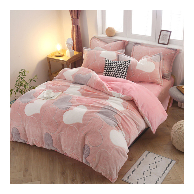 Wholesale Coral Fleece Bedding Sets Queen Comforter, Home Full Size Bedding Comforter Sets/