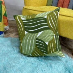 Wholesale Cheap 45*45cm 3D Leaf Cushion Cover, Embroidery Cotton Cartoon Cushion Cover /