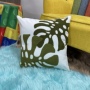 Wholesale Cheap 45*45cm 3D Leaf Cushion Cover, Embroidery Cotton Cartoon Cushion Cover /