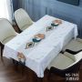 Hotel Quality luxury leather  household waterproof and free washing PVC tablecloth for hotel