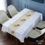 Hotel Quality luxury leather  household waterproof and free washing PVC tablecloth for hotel