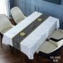 Hotel Quality luxury leather  household waterproof and free washing PVC tablecloth for hotel
