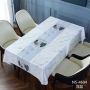 Hotel Quality luxury leather  household waterproof and free washing PVC tablecloth for hotel