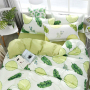 Amazon Hot Sale Printed 4 Piece Bed Sheet Set, Bed Sheet Cotton Set Bedding Set/