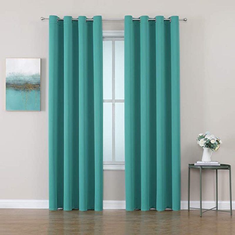 High Quality New product Green Living Room Blackout Curtain, Made In China Polyester Fabric Blackout Curtain/