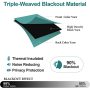 High Quality New product Green Living Room Blackout Curtain, Made In China Polyester Fabric Blackout Curtain/