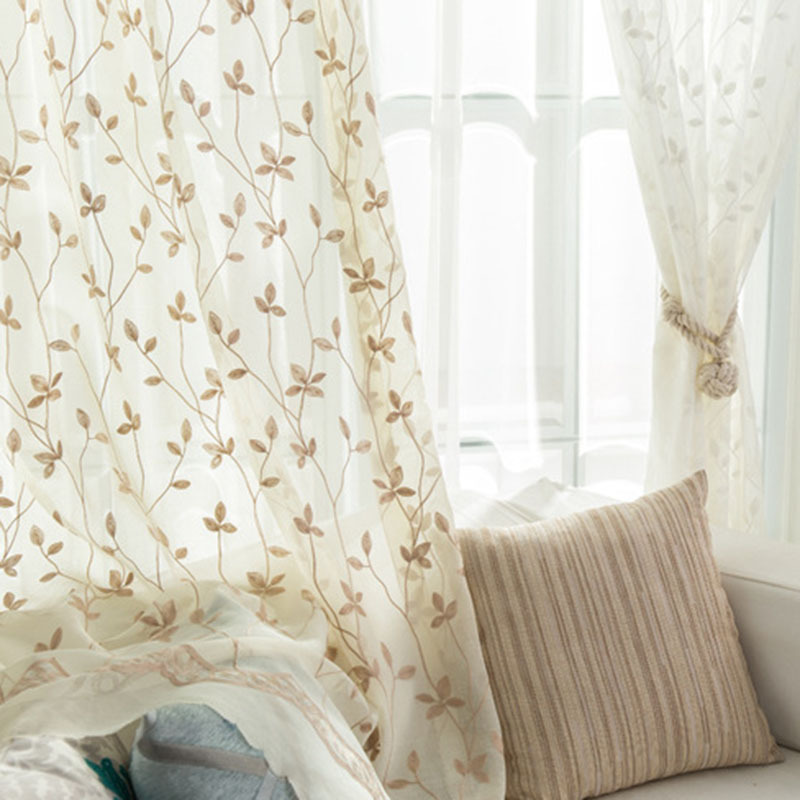 stocklot sheer hotel 92x90 in organza fabric for curtain, sheer voile organza embroidered sheer curtains