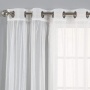 Fancy voile readymade party wall curtain dubai wave double layer sheer curtain tape