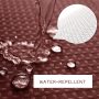 Durable Waffle Pattern Weave Shower Curtain, Mildew Resistant Bathroom Curtain With Tassel$