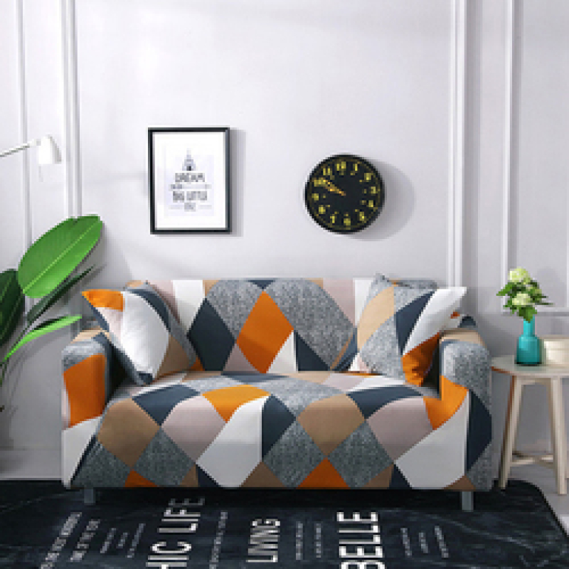 Printed Color Sofa Covers For 3 Seater Sofa, Non Slip  3 2 1 Couch Cover Sofa/