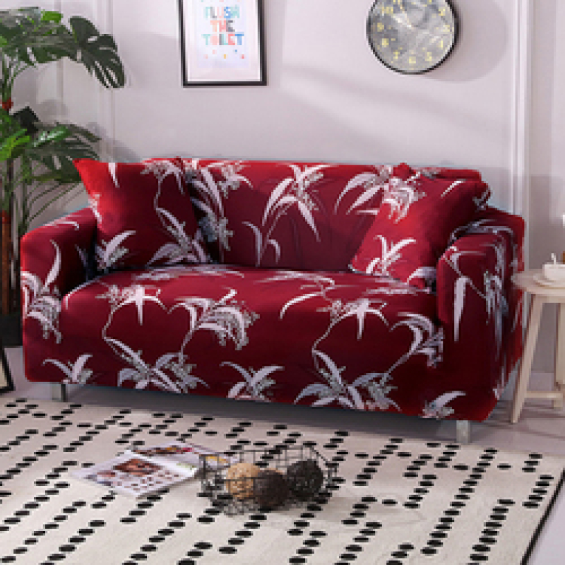 Printed Color Sofa Covers For 3 Seater Sofa, Non Slip  3 2 1 Couch Cover Sofa/