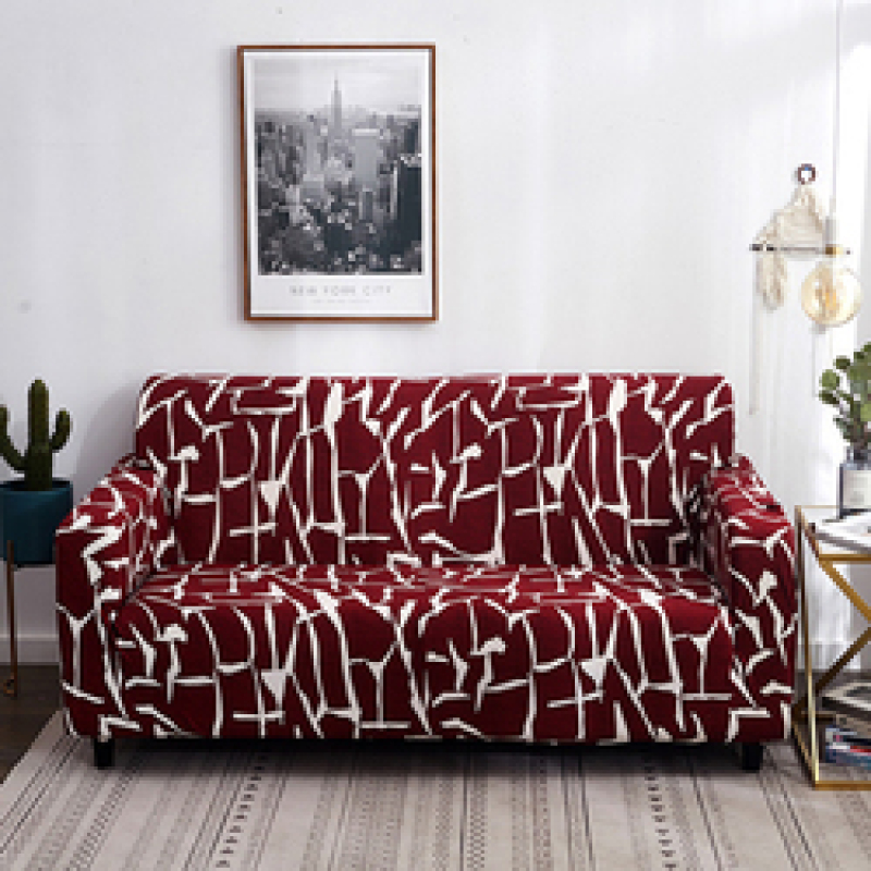 Printed Color Sofa Covers For 3 Seater Sofa, Non Slip  3 2 1 Couch Cover Sofa/