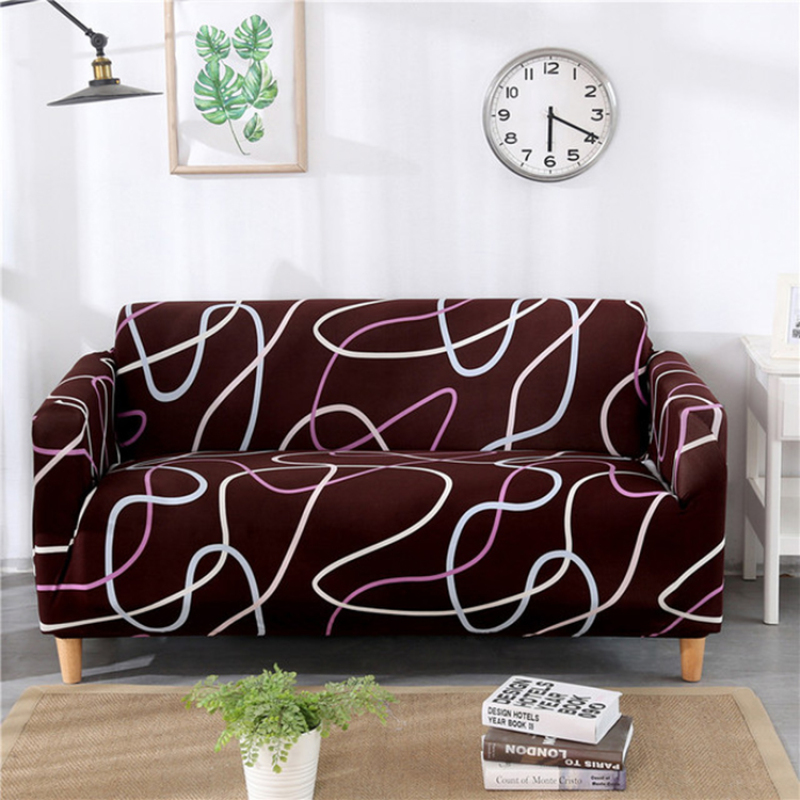 Printed Color Sofa Covers For 3 Seater Sofa, Non Slip  3 2 1 Couch Cover Sofa/