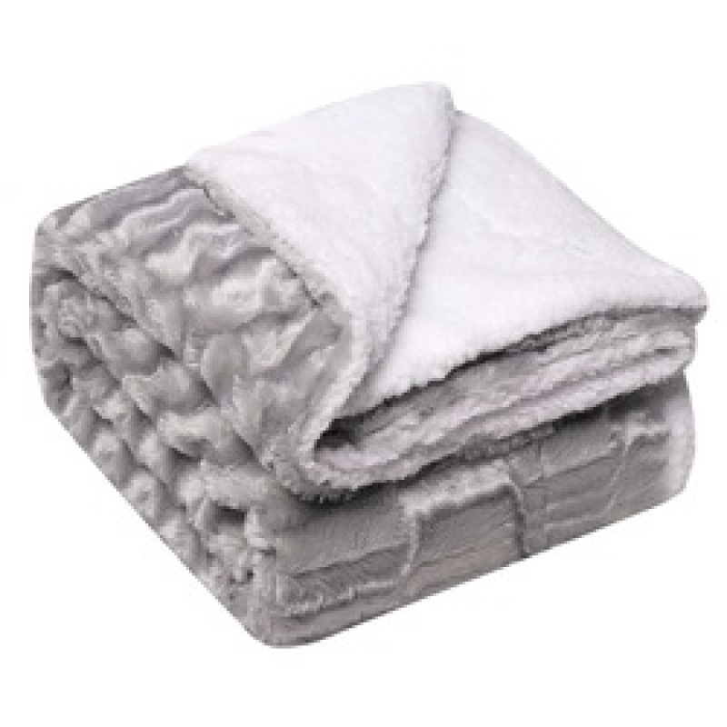 High Quality Heavy Throw Blanket, 100% Polyester Hot Selling Stripe Flannel Fleece Blanket For Bed Sofa/