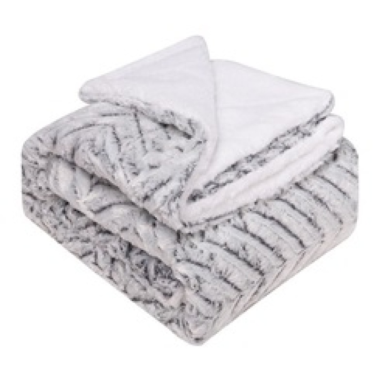 High Quality Heavy Throw Blanket, 100% Polyester Hot Selling Stripe Flannel Fleece Blanket For Bed Sofa/