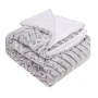 High Quality Heavy Throw Blanket, 100% Polyester Hot Selling Stripe Flannel Fleece Blanket For Bed Sofa/