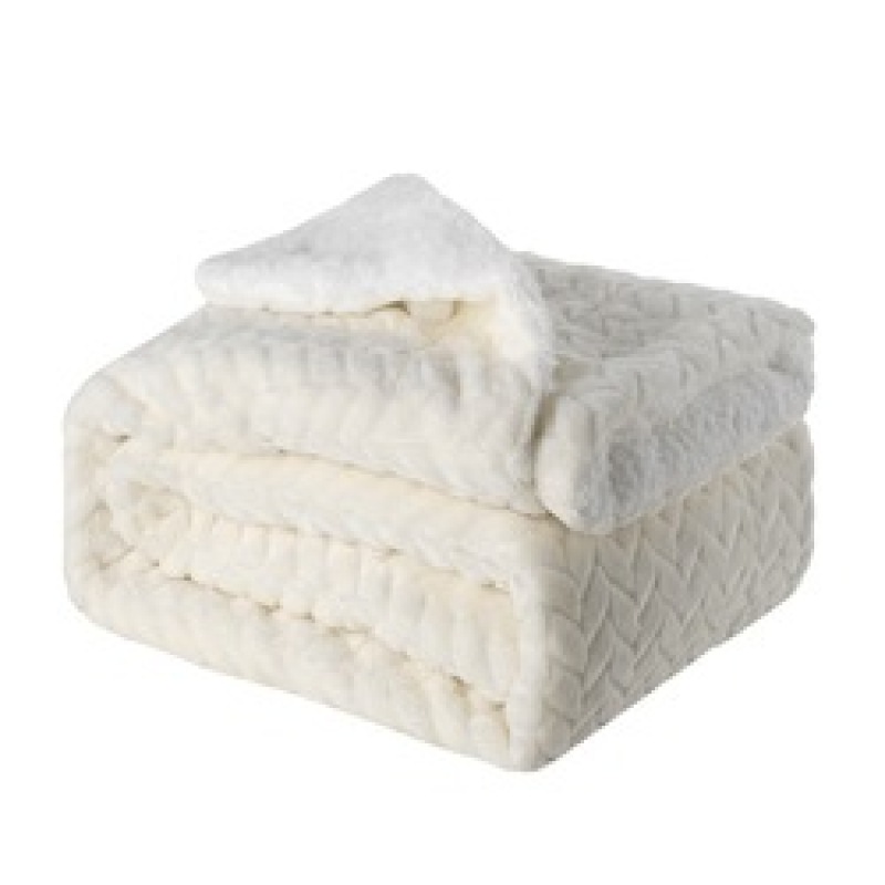 High Quality Heavy Throw Blanket, 100% Polyester Hot Selling Stripe Flannel Fleece Blanket For Bed Sofa/