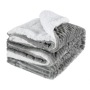High Quality Heavy Throw Blanket, 100% Polyester Hot Selling Stripe Flannel Fleece Blanket For Bed Sofa/