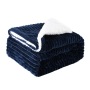 High Quality Heavy Throw Blanket, 100% Polyester Hot Selling Stripe Flannel Fleece Blanket For Bed Sofa/