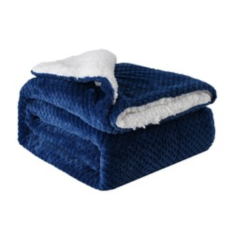 High Quality Heavy Throw Blanket, 100% Polyester Hot Selling Stripe Flannel Fleece Blanket For Bed Sofa/