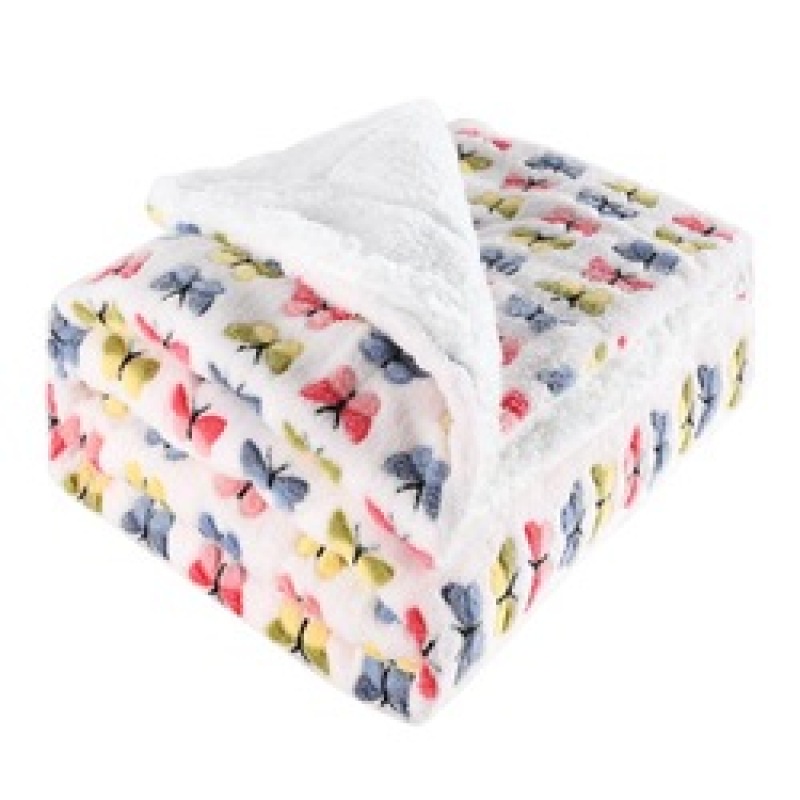 High Quality Heavy Throw Blanket, 100% Polyester Hot Selling Stripe Flannel Fleece Blanket For Bed Sofa/