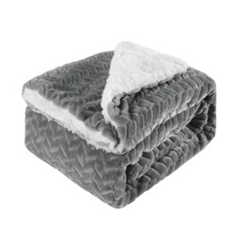High Quality Heavy Throw Blanket, 100% Polyester Hot Selling Stripe Flannel Fleece Blanket For Bed Sofa/