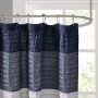 Bathroom shower rayon stitching stripe modern microfiber shower curtain,Extra Long Shower Curtain With Small Eyelet