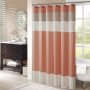 Bathroom shower rayon stitching stripe modern microfiber shower curtain,Extra Long Shower Curtain With Small Eyelet