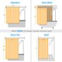 Bathroom shower rayon stitching stripe modern microfiber shower curtain,Extra Long Shower Curtain With Small Eyelet