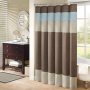 Bathroom shower rayon stitching stripe modern microfiber shower curtain,Extra Long Shower Curtain With Small Eyelet
