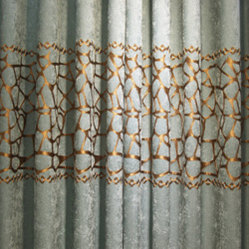 European Home Accessories Embroidered Hospital Insulated Grommet Modern Woven Blackout Curtain Fabric Flat Window Hotel Office