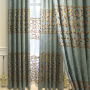 European Home Accessories Embroidered Hospital Insulated Grommet Modern Woven Blackout Curtain Fabric Flat Window Hotel Office