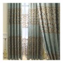 European Home Accessories Embroidered Hospital Insulated Grommet Modern Woven Blackout Curtain Fabric Flat Window Hotel Office