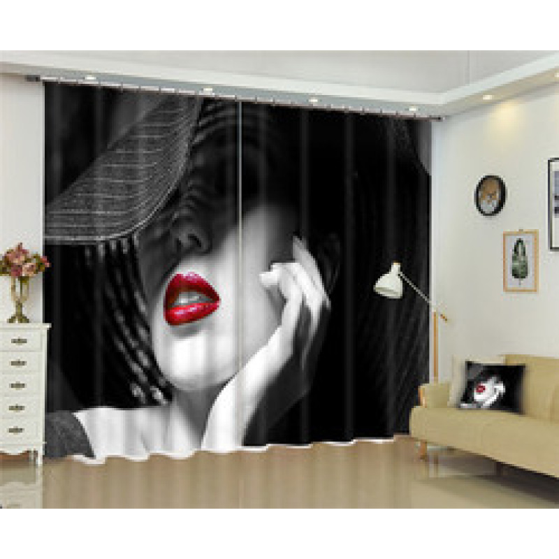 Curtains Bedroom modern Luxury Blackout 3D Window Curtains For Living Room,Customized size pillowcase/