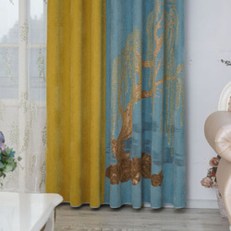 European Home Accessories Jacquard Curtain And Drapes,Cheap Living Room Sets Window Curtain Print Patterns Curtains%