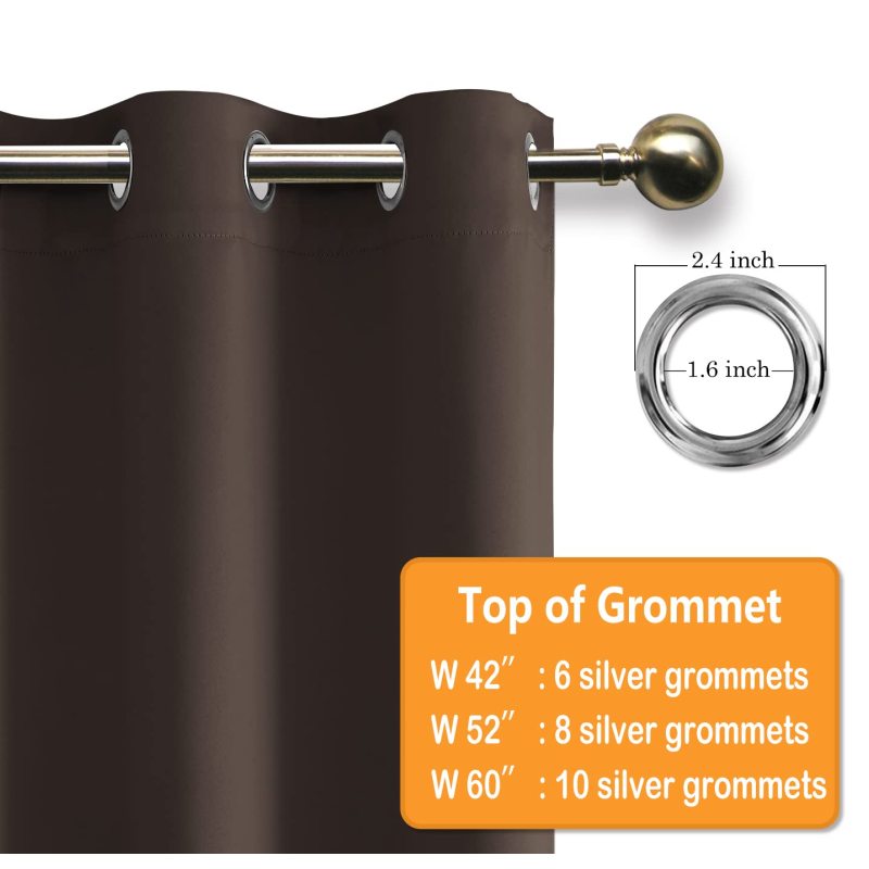 Amazon thermal insulated grommet blackout curtains blackout grommet curtains extra wide blackout curtains for bedroom 96 inches