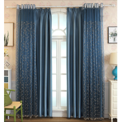 Chinese style 100%polyester blackout decorative strip tissue hotel sheer curtain and drapes