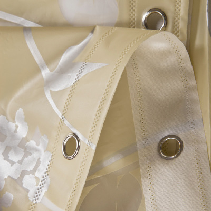 High Quality PEVA Plastic Waterproof Mildew Shower Curtain,Golden Sunshade Shower Curtain/