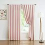 Opaque pink ball tassel curtains for bedroom, living room, insulation, window treatment&
