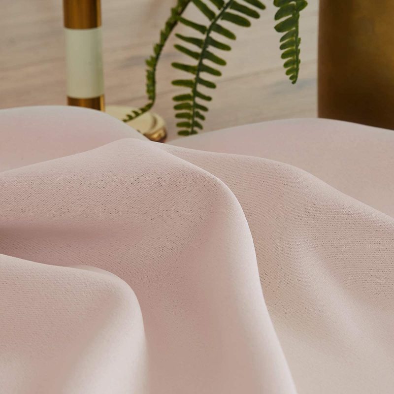 Opaque pink ball tassel curtains for bedroom, living room, insulation, window treatment&