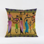 Afrian Woman Print Cushion Cover Fabric Cushion Covers, Decorative Cushions For Home Decor/