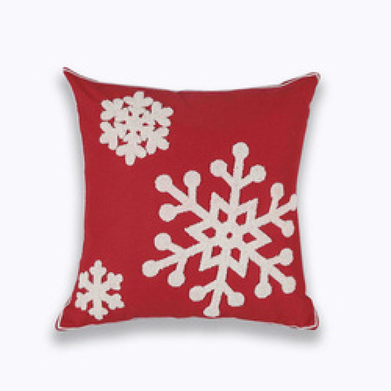 Amazon Hot Sale Embroidery Pillow, Soft Embroidery  Pillow  Christmas Cushion Cover/