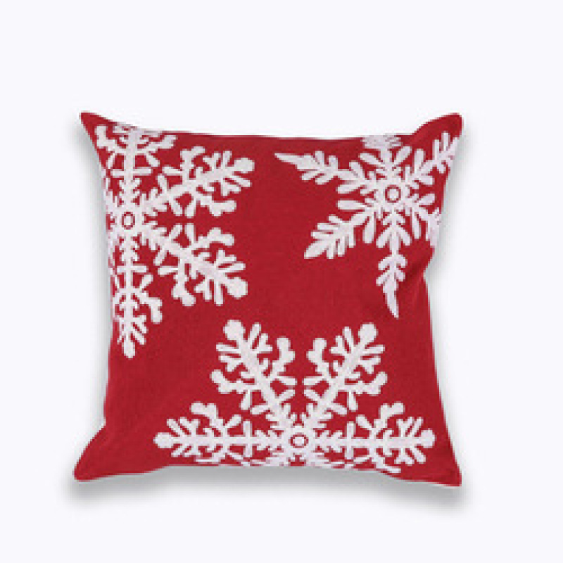 Amazon Hot Sale Embroidery Pillow, Soft Embroidery  Pillow  Christmas Cushion Cover/