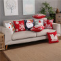 Amazon Hot Sale Embroidery Pillow, Soft Embroidery  Pillow  Christmas Cushion Cover/