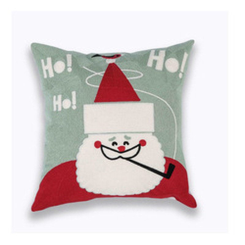 Amazon Hot Sale Embroidery Pillow, Soft Embroidery  Pillow  Christmas Cushion Cover/