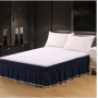 Foreign trade cross-border selling solid color elastic bed skirt ball ball,Processing custom solid color elastic bed skirt/